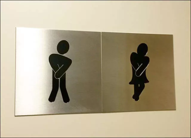Creative restroom signs - #3 
