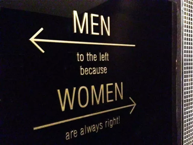 Creative restroom signs