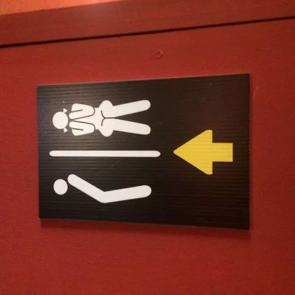 Creative restroom signs - #47 