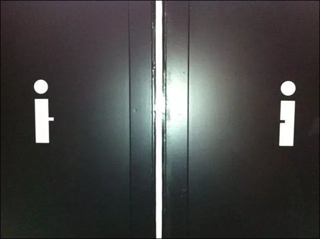 Creative restroom signs - #5 