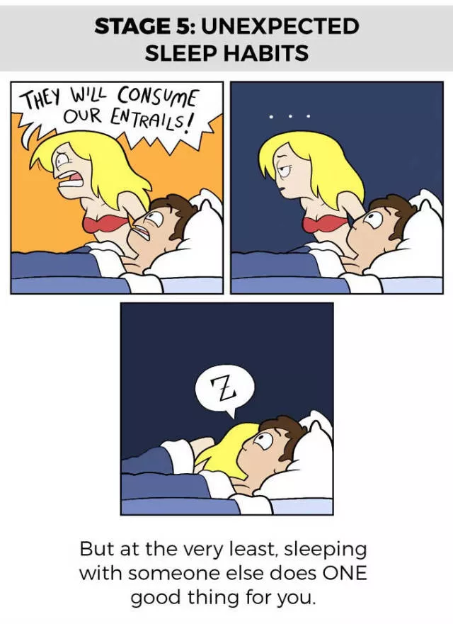 6 stages of sleeping with your partner by jacob andrews - #5 